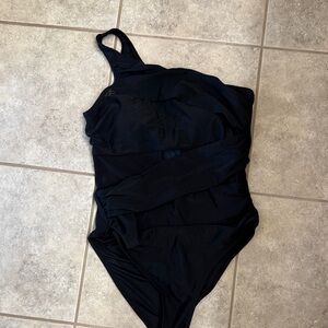 Cupshe Elegant Black Swimsuit size large NWT